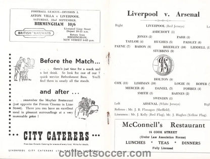 1951 Liverpool v Arsenal Directors Issue Programme 12/9/1951 - Collect Soccer