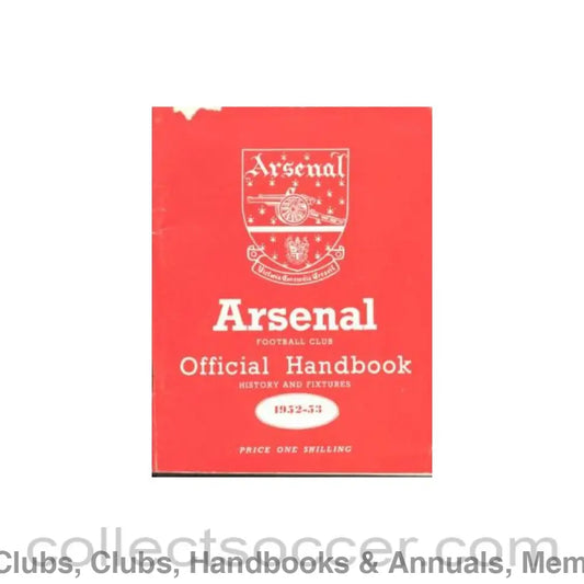 1952 - Arsenal official handbook 1952-1953