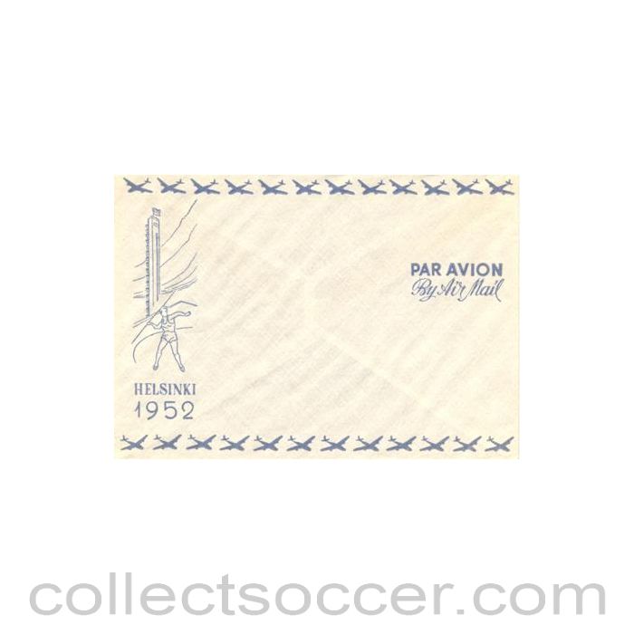 1952 - 15th Olympics Helsinki 1952 By Air Mail unused envelope