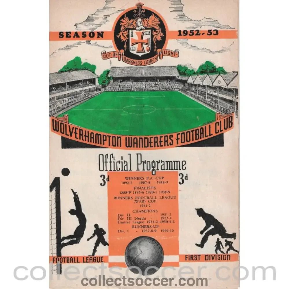 1953 - Wolverhampton Wanderers v Chelsea 18/2/1953 Rare Programme - Collect Soccer