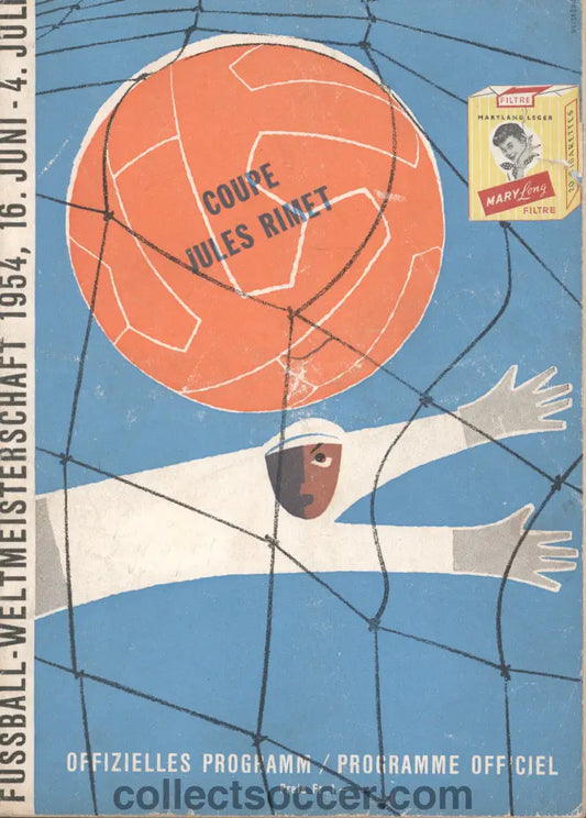 1954 World Cup Quarter Final Brazil V Hungary Programme - The Battle of the Berne