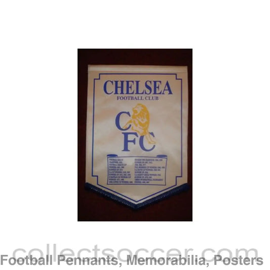 1955 - Chelsea Honours from 1955 to 1997 large Pennant 40 x 28 cm