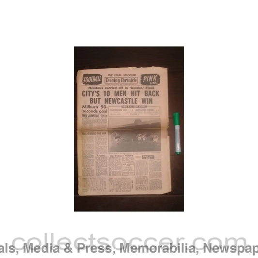 1955 - Evening Chronicle newspaper of 07/05/1955 covering the 1955 FA Cup Final
