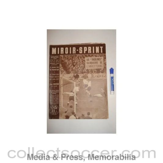 1955 - Miroir Sprint - French Magazine of 16/05/1955 covering France v England
