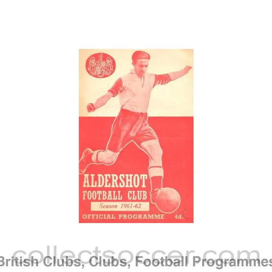 1962 - Aldershot v Stockport County official programme 20/01/1962