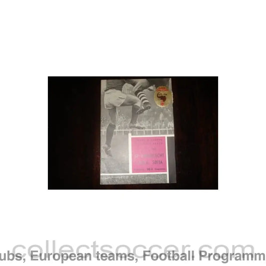 1962 Anderlecht v C.D.N.A. Sofia Bulgaria official programme 14/11/1962 European Cup