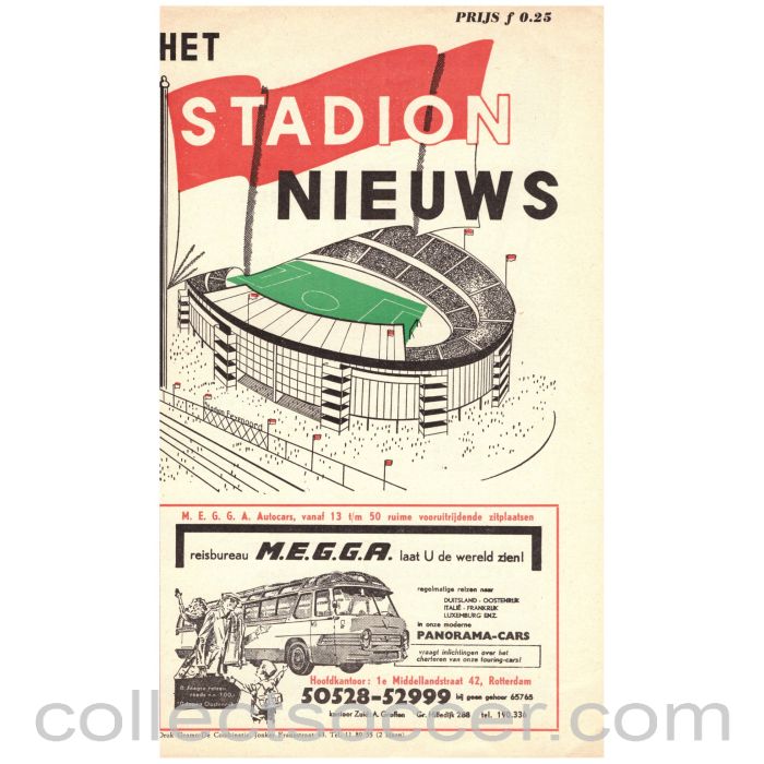 1963 Cup Winners Cup Final Stadium News Issue Programme Atletico Madrid v Tottenham Hotspur