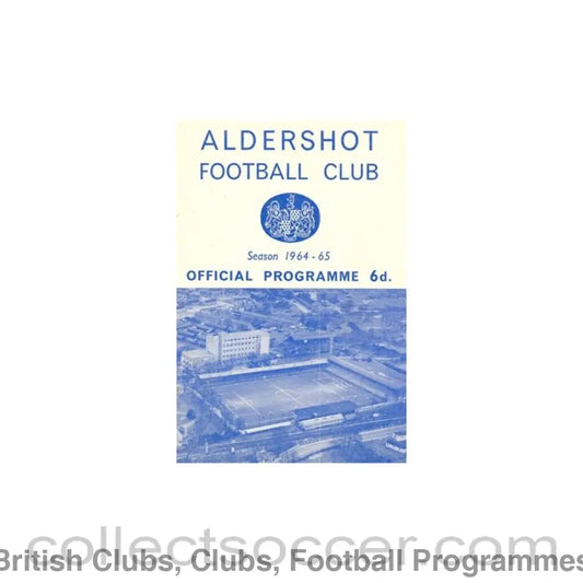 1964 - Aldershot v York City official programme 17/10/1964