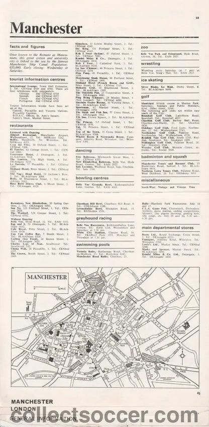 1966 World Cup City Guide - Collect Soccer