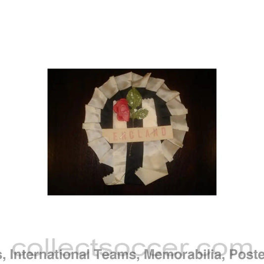 1966 World Cup England Vintage Rosette with rose