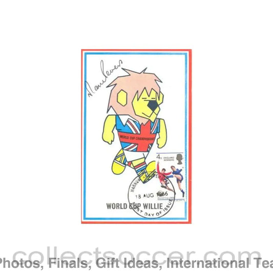 1966 World Cup Postcard signed by Martin Peters