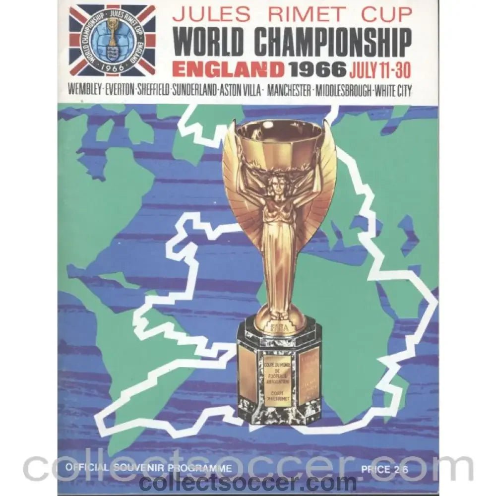 1966 World Cup Tournament Programme - Collect Soccer