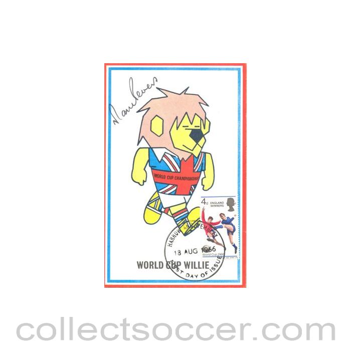 1966 World Cup Postcard signed by Martin Peters