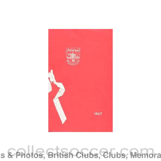 1967 - Arsenal - Dinner & Cabaret to The Honorary Stewards of Arsenal FC menu 04/12/1967