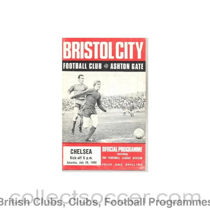 1969 - Bristol City vChelsea official programme 26/07/1969