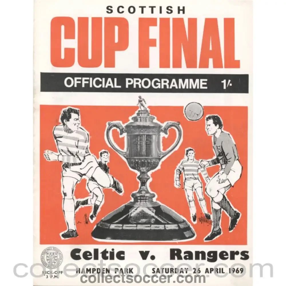 1969 Scottish Cup Final Celtic v Rangers Official Football Programme - Collect Soccer