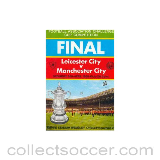 1969 FA Cup Final Programme Leicester City v Manchester City