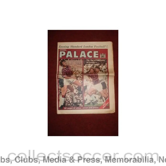 1970 - Evening Standard London Football No:9 - Crystal Palace newspaper of 24/10/1970