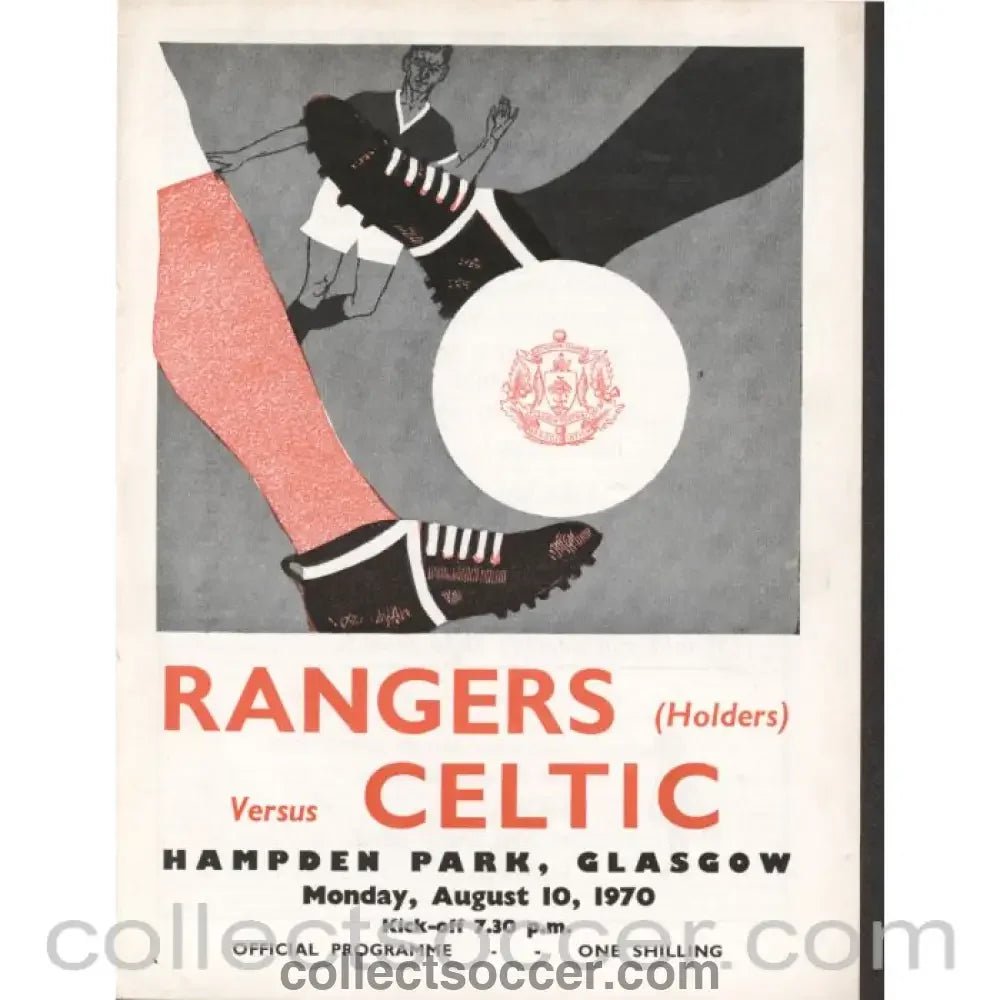 1970 Glasgow Cup Final Rangers v Celtic Official Football Programme - Collect Soccer