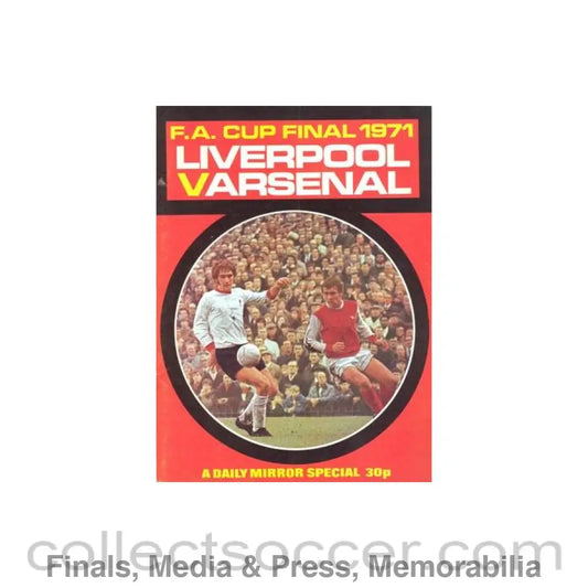 1971 FA Cup Final Daily Mirror brochure