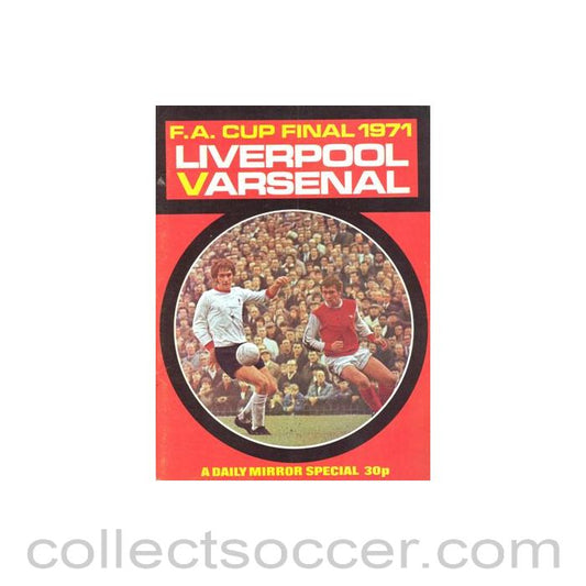 1971 FA Cup Final Daily Mirror brochure
