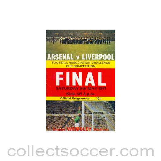 1971 FA Cup Final Programme Arsenal v Liverpool