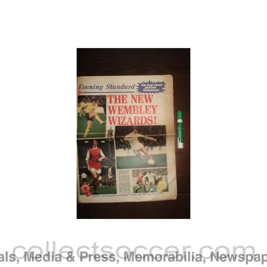 1972 - Evening Standard newspaper of 29/04/1972 covering the 1972 F.A. Cup Final in advance