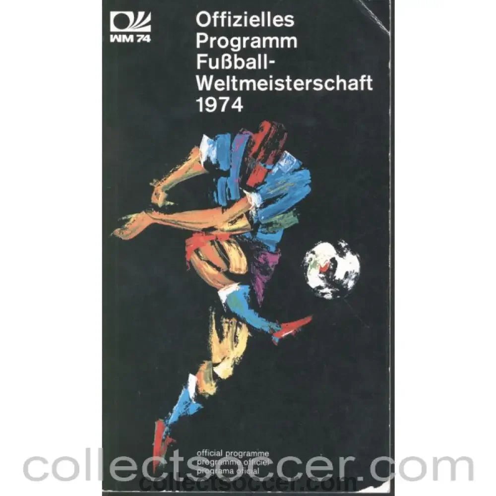 1974 World Cup Tournament Programme - Collect Soccer