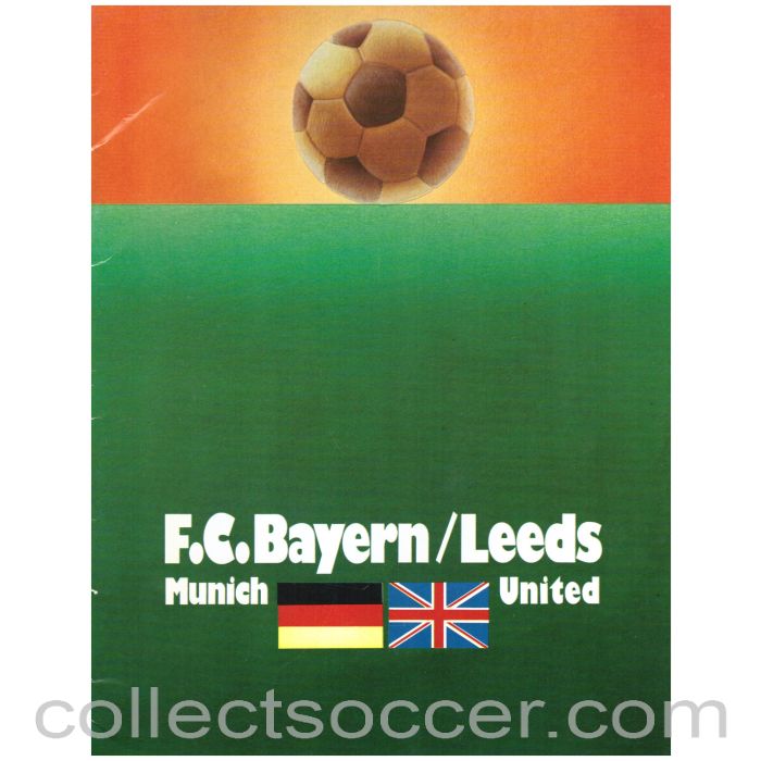 1975 European Cup Final Official Programme Leeds United v Bayern Munich