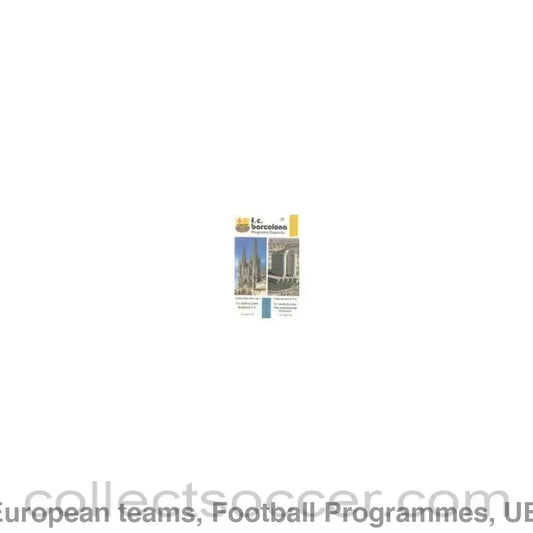 1978 Barcelona v Eindhoven UEFA Cup Semi Final official programme