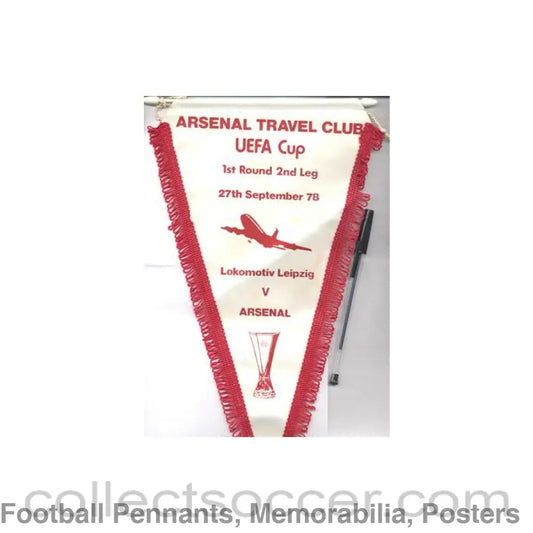 1978 - Lokomotiv Leipzig v Arsenal 27/09/1978 UEFA Cup pennant