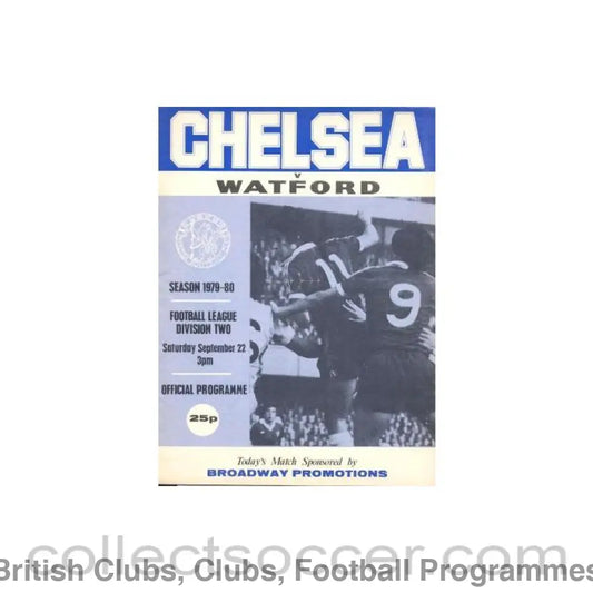 1979 - Chelsea v Watford official programme 22/09/1979