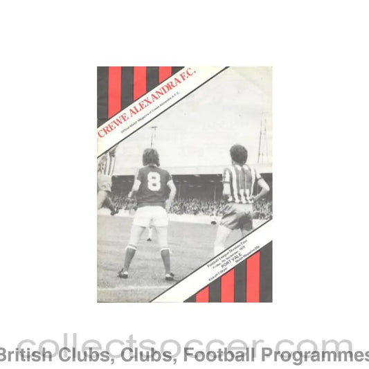 1979 - Crewe Alexandra v Port Vale official programme 07/09/1979 Football League