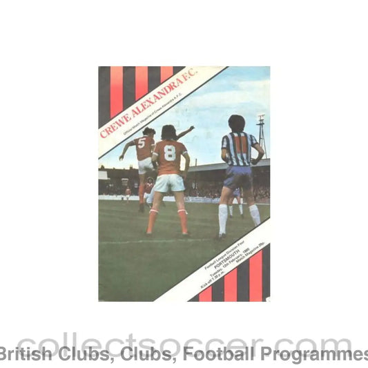 1980 - Crewe Alexandra v Portsmouth official programme 12/02/1980 Football League