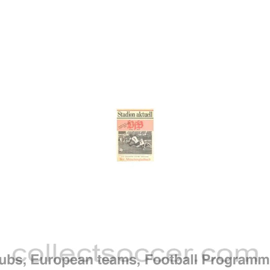 1980 Stuttgart v Borussia Monchengladbach official programme 09/04/1980 UEFA Cup