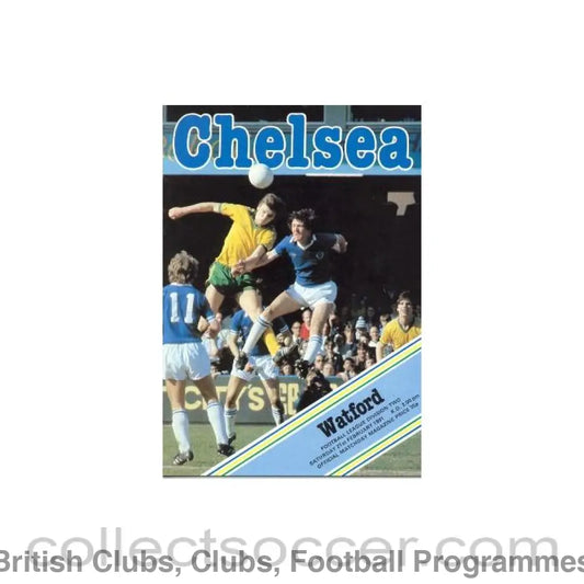 1981 - Chelsea v Watford official programme 21/02/1981