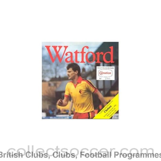 1982 - Watford vChelsea official programme 06/02/1982