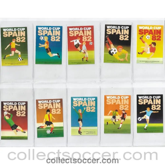 1982 - World Cup 1982 - Complete Set of Mint Condition Match Box Labels
