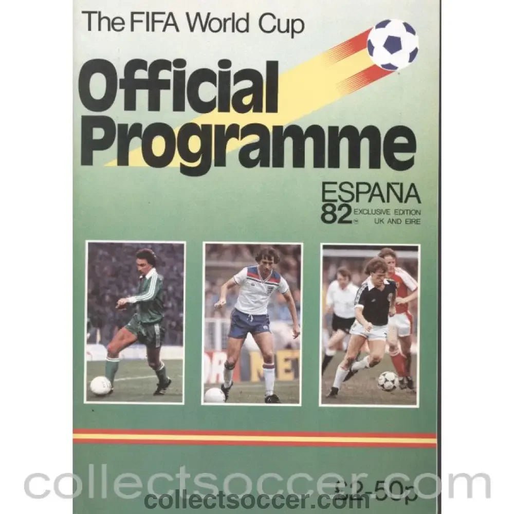 1982 World Cup Tournament Programme - English Edition - Collect Soccer