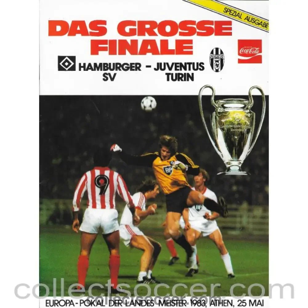 1983 European Cup Final Hamburg v Juventus Official Programme German Edition - Collect Soccer