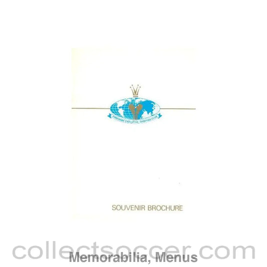 1983 - Yorkshire Executive Sporting Club souvenir brochure and menu 24/01/1983