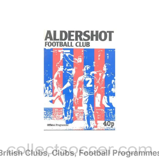 1984 - Aldershot Town v Port Vale official programme 10/11/1984 Canon League