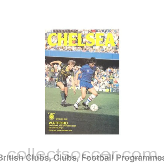 1984 - Chelsea v Watford official programme 13/10/1984