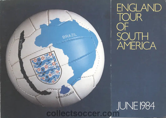 1984 England Tour of South America Autographed Brochure - Rare