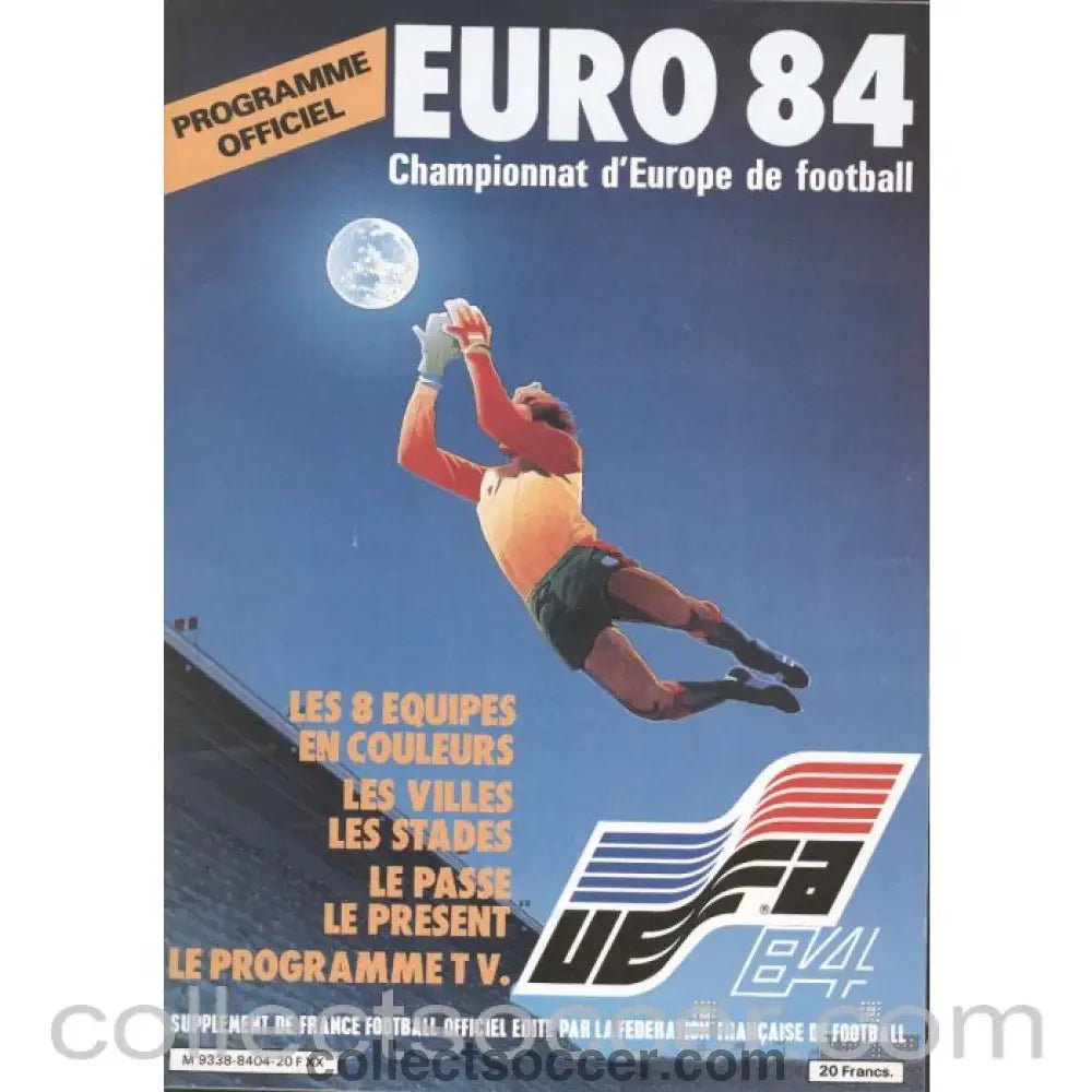 1984 European Championship Tournament Programme - Collect Soccer