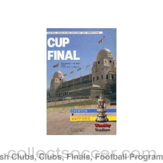 1984 FA Cup Final Programme Everton v Watford