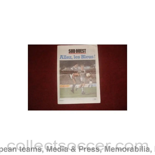 1984 - Sud Ouest newspaper 1984-1985 about the match Bordeaux v Juventus