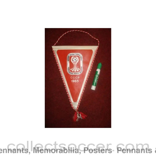 1985 - USSR Football Federation - Youth World Championship 1985 Pennant once property of the football referee Neil