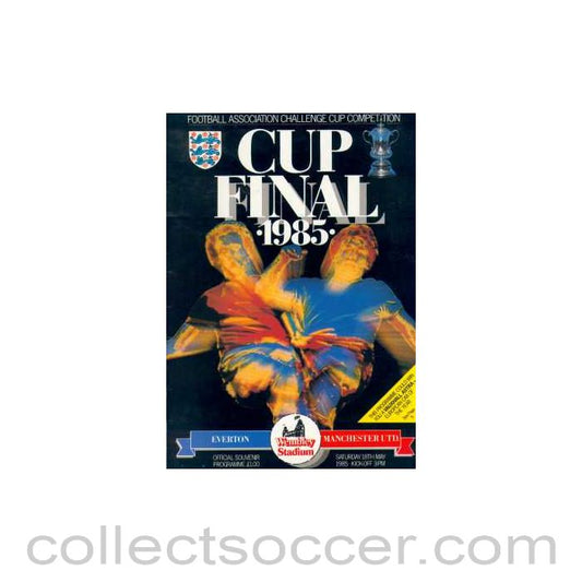 1985 FA Cup Final Programme Everton v Manchester United