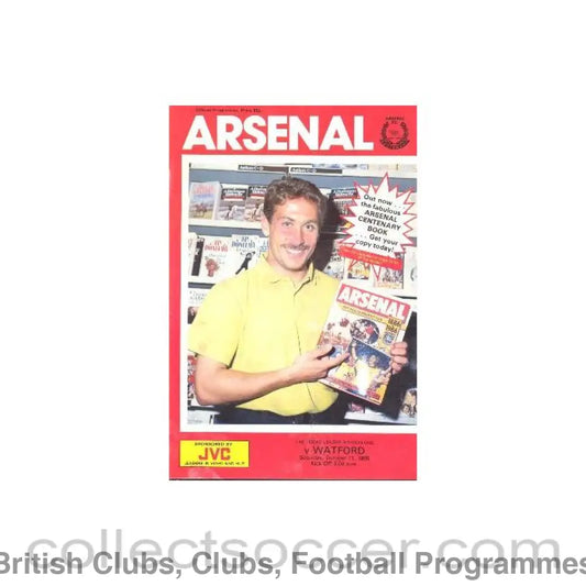 1986 - Arsenal v Watford official programme 11/10/1986 League Cup